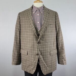 Indochino Men's Tweed Sport Coat‎ Blazer Two Button Houndstooth About 46R BIG